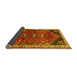 Sideview of Persian Yellow Traditional Rug, tr868yw