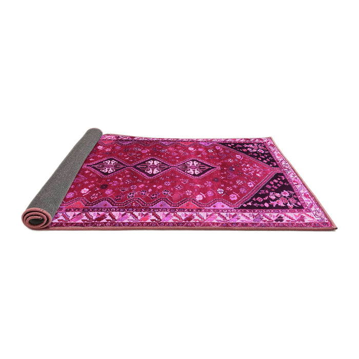 Sideview of Persian Pink Traditional Rug, tr868pnk