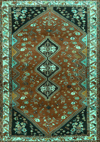 Persian Turquoise Traditional Rug, tr868turq