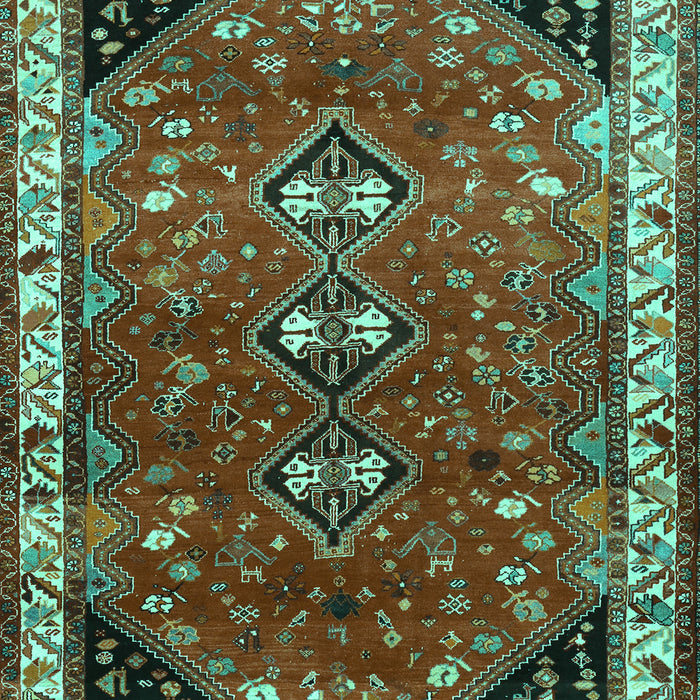 Persian Turquoise Traditional Rug, tr868turq