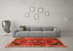 Machine Washable Persian Orange Traditional Area Rugs in a Living Room, wshtr868org