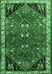 Persian Emerald Green Traditional Rug, tr868emgrn