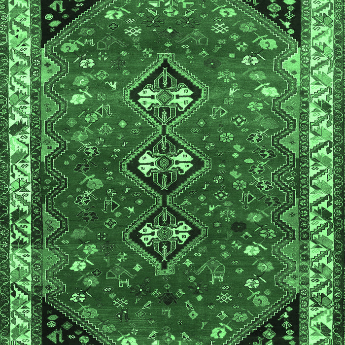Persian Emerald Green Traditional Rug, tr868emgrn