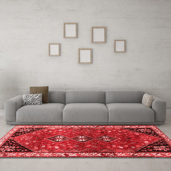 Traditional Red Washable Rugs