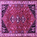 Square Persian Purple Traditional Rug, tr868pur