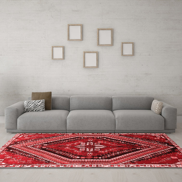 Traditional Red Washable Rugs