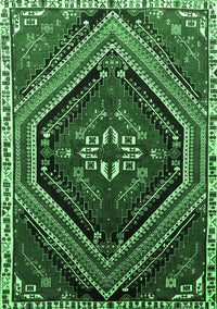 Persian Emerald Green Traditional Rug, tr869emgrn