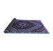 Sideview of Persian Blue Traditional Rug, tr869blu