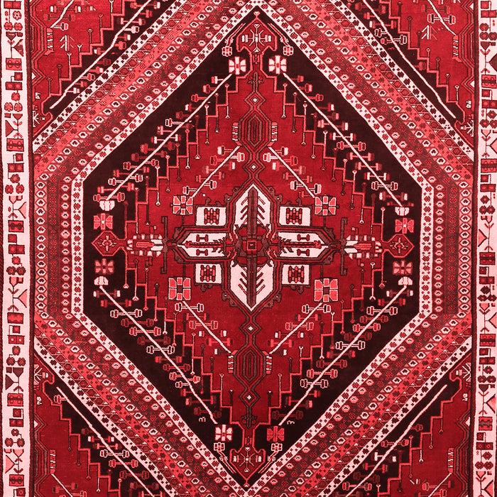 Machine Washable Persian Red Traditional Rug, wshtr869red