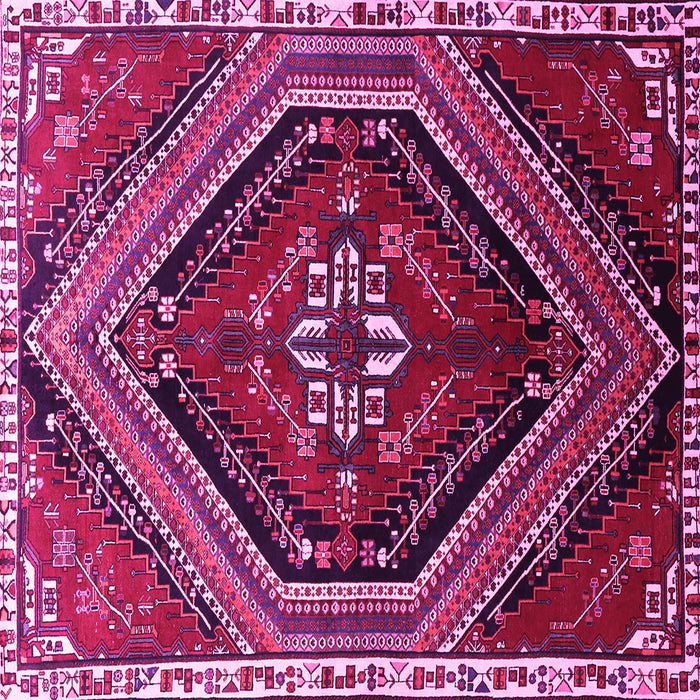 Square Persian Pink Traditional Rug, tr869pnk