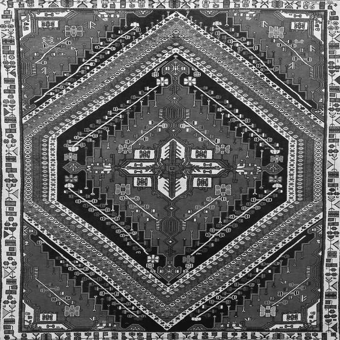 Serging Thickness of Persian Gray Traditional Rug, tr869gry