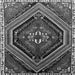 Serging Thickness of Persian Gray Traditional Rug, tr869gry