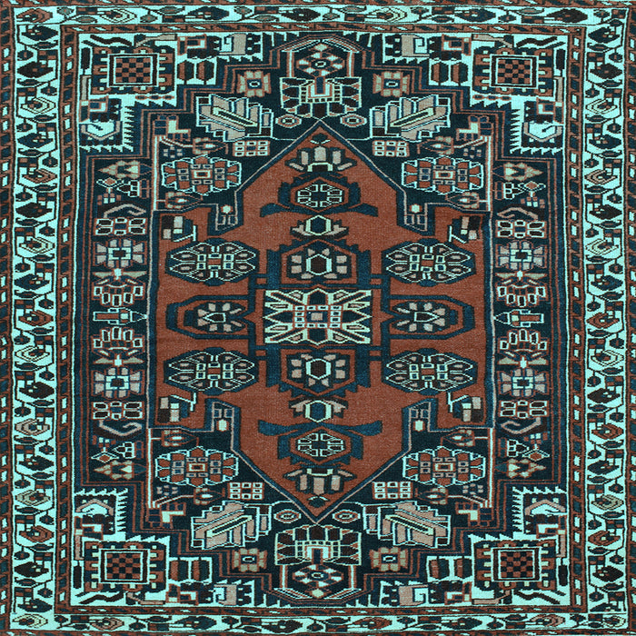 Square Persian Light Blue Traditional Rug, tr86lblu