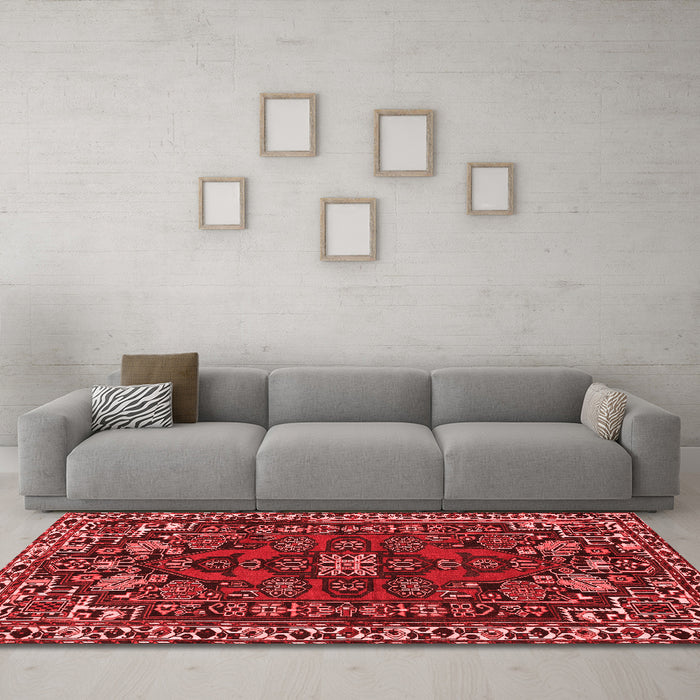 Traditional Red Washable Rugs