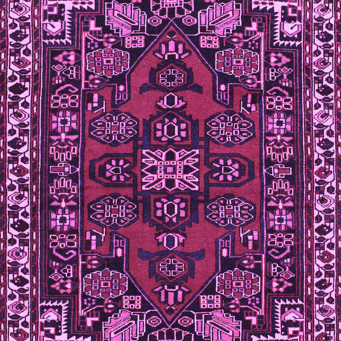 Machine Washable Persian Purple Traditional Area Rugs, wshtr86pur