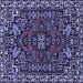 Square Persian Blue Traditional Rug, tr86blu