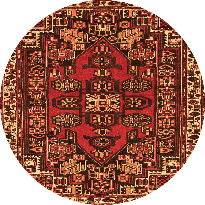Machine Washable Persian Orange Traditional Area Rugs, wshtr86org