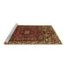 Sideview of Machine Washable Persian Brown Traditional Rug, wshtr86brn