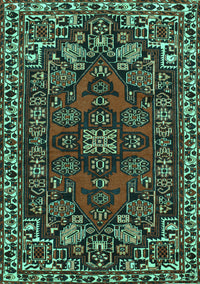 Persian Turquoise Traditional Rug, tr86turq