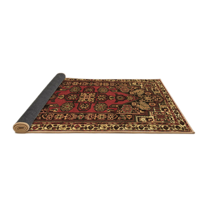 Sideview of Persian Brown Traditional Rug, tr86brn