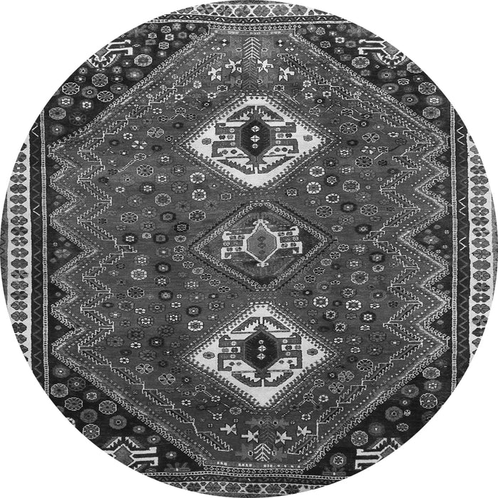 Square Persian Gray Traditional Rug, tr870gry