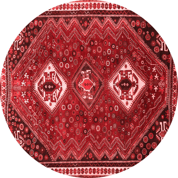 Machine Washable Persian Red Traditional Rug, wshtr870red