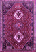 Machine Washable Persian Purple Traditional Area Rugs, wshtr870pur