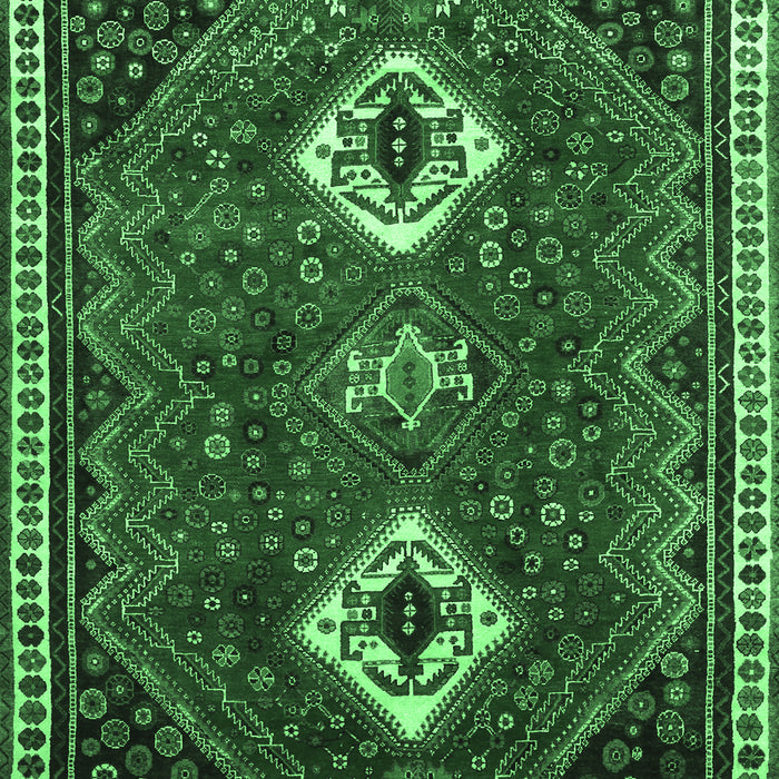 Persian Emerald Green Traditional Rug, tr870emgrn
