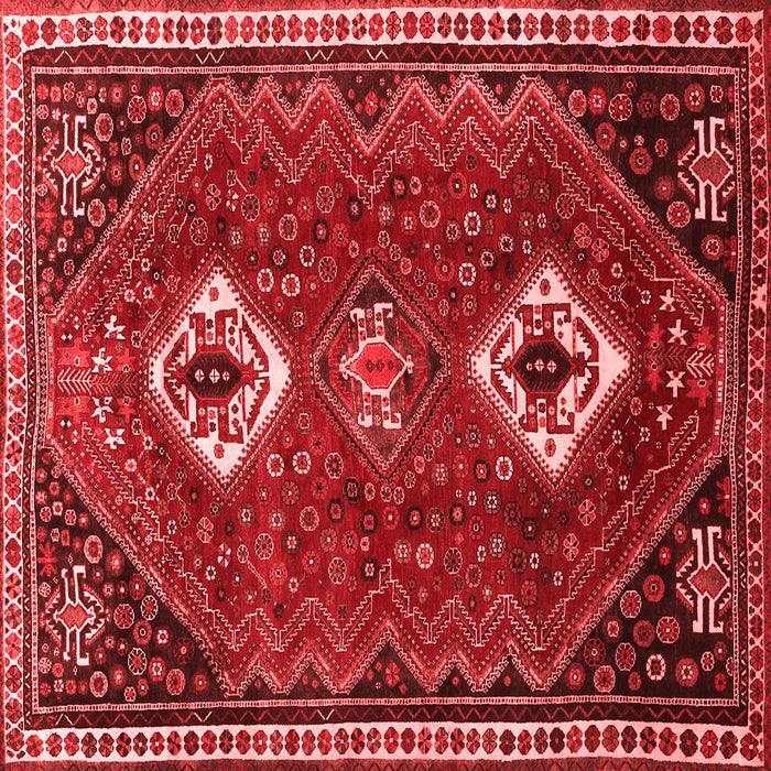 Machine Washable Persian Red Traditional Rug, wshtr870red