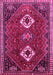 Machine Washable Persian Pink Traditional Rug, wshtr870pnk