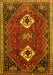 Machine Washable Persian Yellow Traditional Rug, wshtr870yw