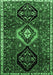 Machine Washable Persian Emerald Green Traditional Area Rugs, wshtr871emgrn