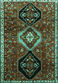 Persian Turquoise Traditional Rug, tr871turq