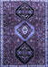 Machine Washable Persian Blue Traditional Rug, wshtr871blu
