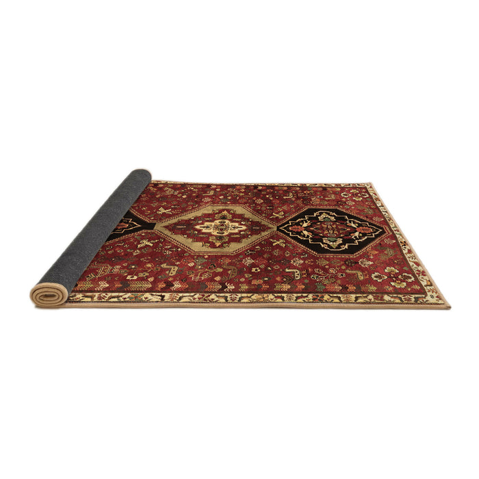 Sideview of Persian Brown Traditional Rug, tr871brn