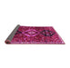 Sideview of Persian Pink Traditional Rug, tr871pnk