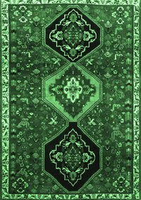Persian Emerald Green Traditional Rug, tr871emgrn