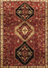 Machine Washable Persian Brown Traditional Rug, wshtr871brn