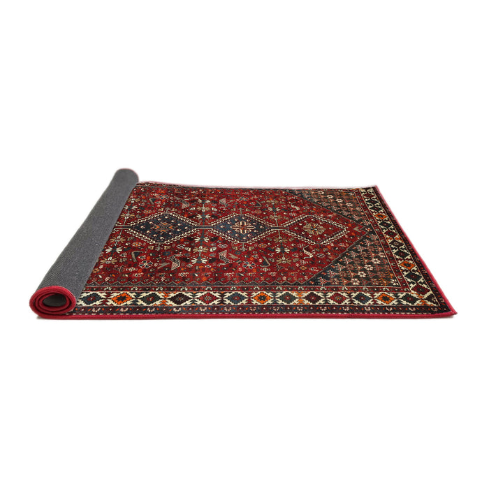 Sideview of Traditional Dark Almond Brown Persian Rug, tr872