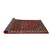 Sideview of Traditional Dark Almond Brown Persian Rug, tr872