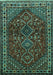 Persian Turquoise Traditional Rug, tr872turq