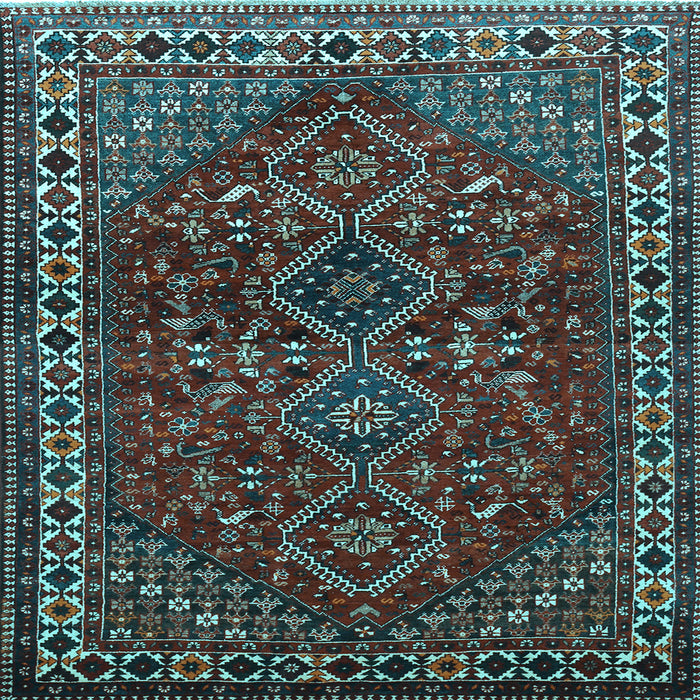 Square Persian Light Blue Traditional Rug, tr872lblu