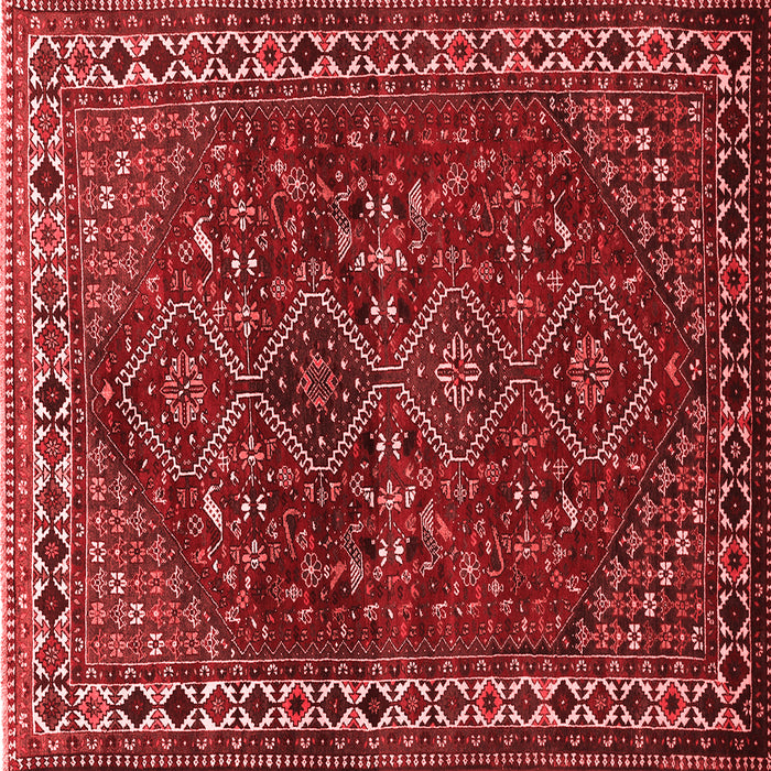 Machine Washable Persian Red Traditional Rug, wshtr872red