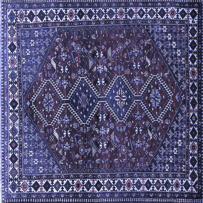 Square Persian Blue Traditional Rug, tr872blu