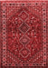 Persian Red Traditional Area Rugs