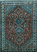 Machine Washable Persian Light Blue Traditional Rug, wshtr872lblu