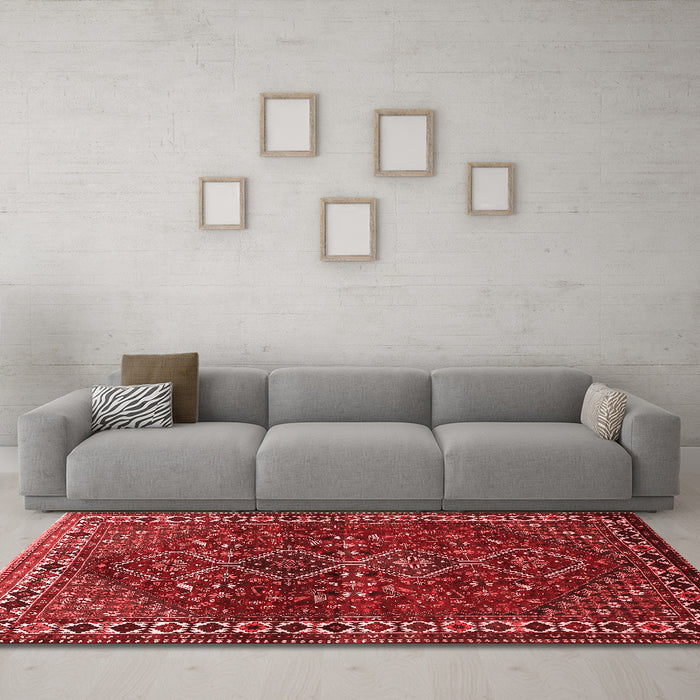 Traditional Red Washable Rugs