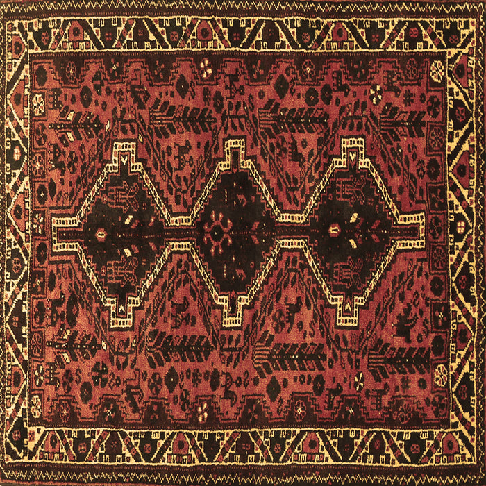 Square Persian Brown Traditional Rug, tr873brn