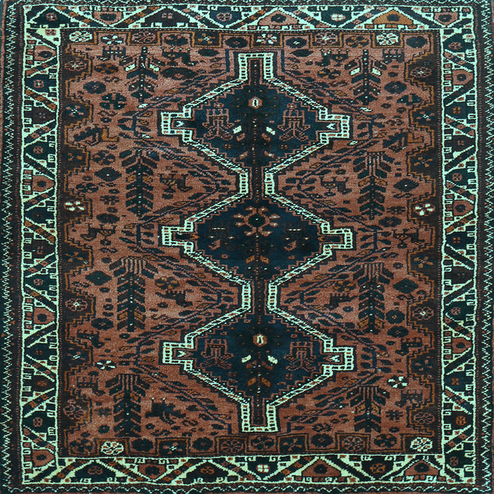 Square Persian Light Blue Traditional Rug, tr873lblu