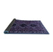 Sideview of Persian Blue Traditional Rug, tr873blu